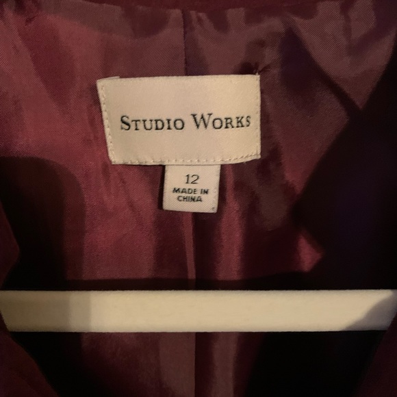 Studio Works Faux Suede Zip Up Jacket/Blazer - Picture 3 of 12